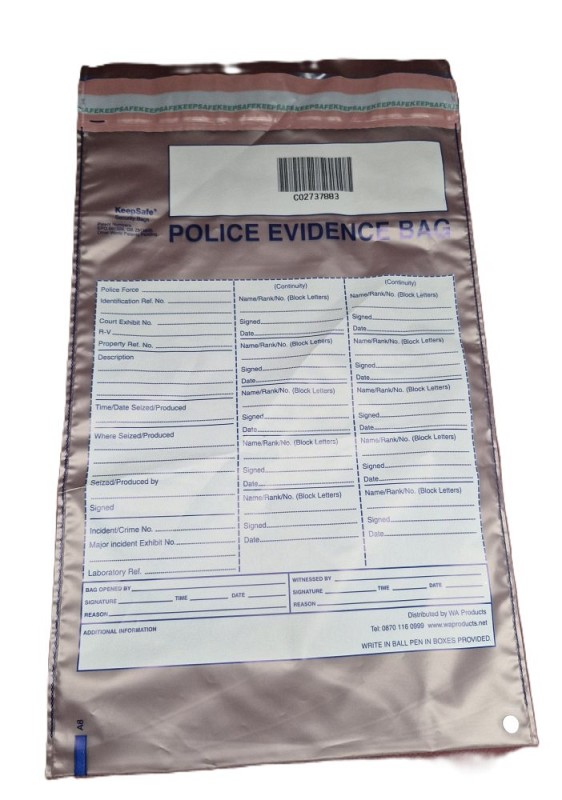 Clear Evidence Bags Medium